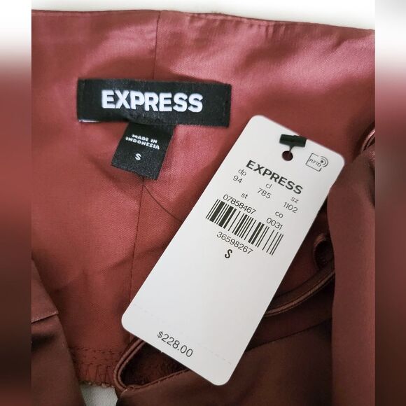 Satin Floral Twist Front Maxi Dress - Small - Picture 10 of 12